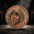 Hogwarts Clock Tower 3D wooden wall clock