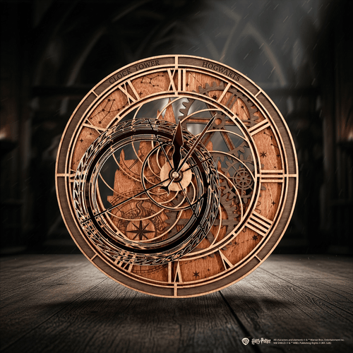Hogwarts Clock Tower 3D wooden wall clock