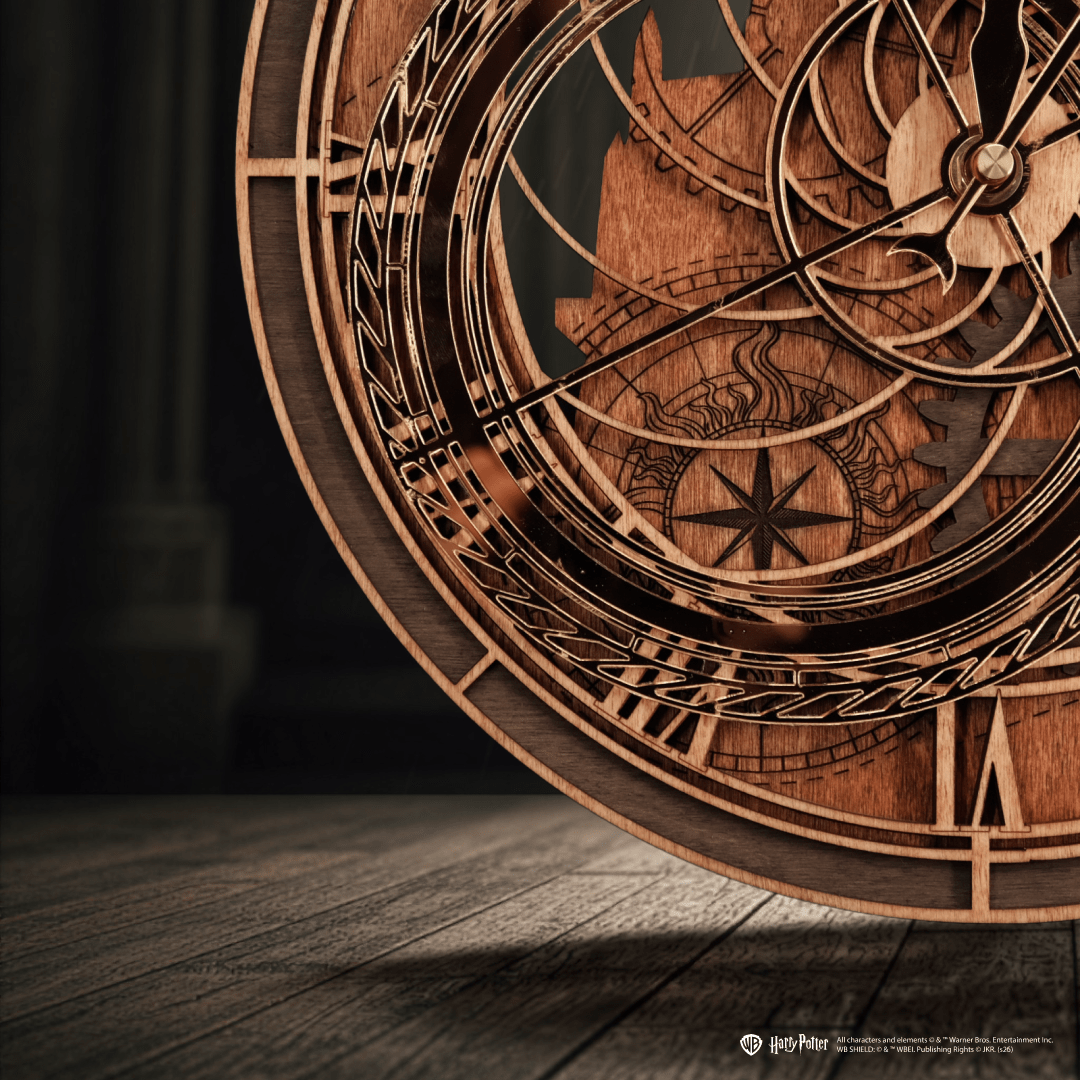 Hogwarts Clock Tower 3D wooden wall clock