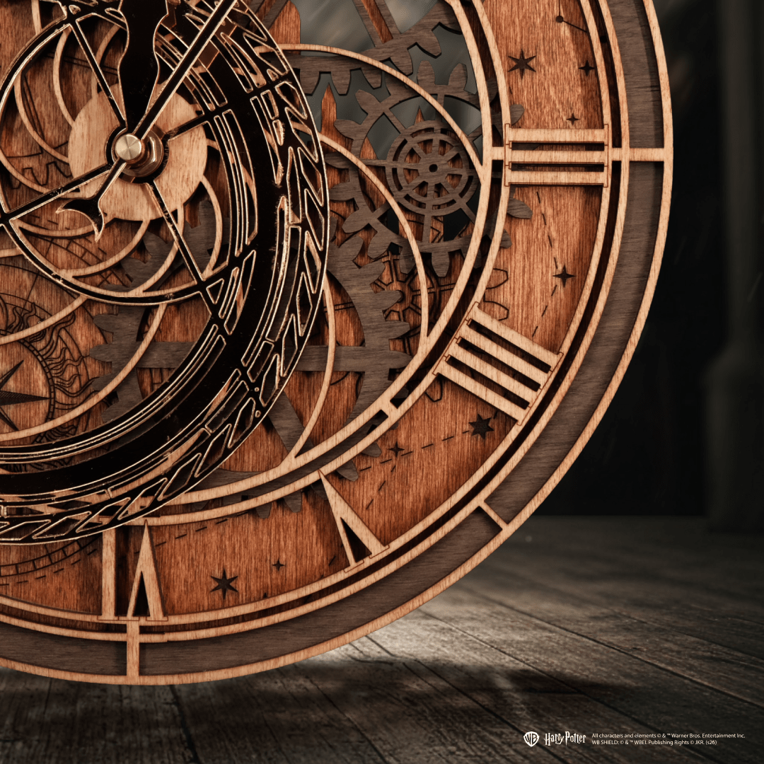 Hogwarts Clock Tower 3D wooden wall clock